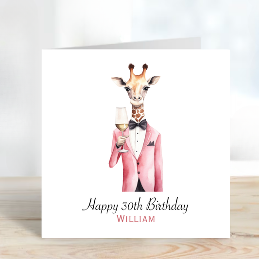 Fun Giraffe Card - C618