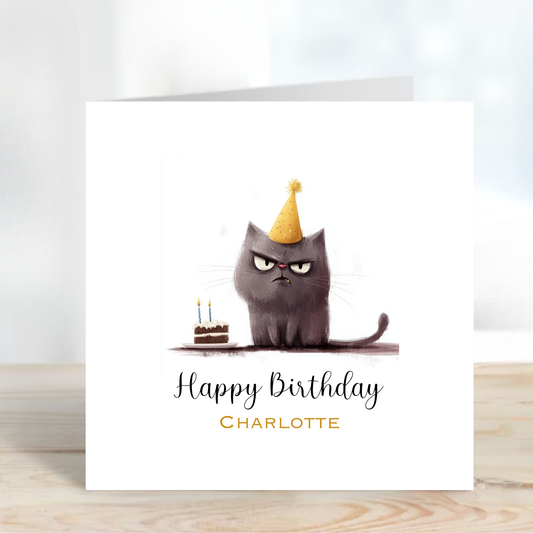 Grumpy Cat Birthday Card - C526