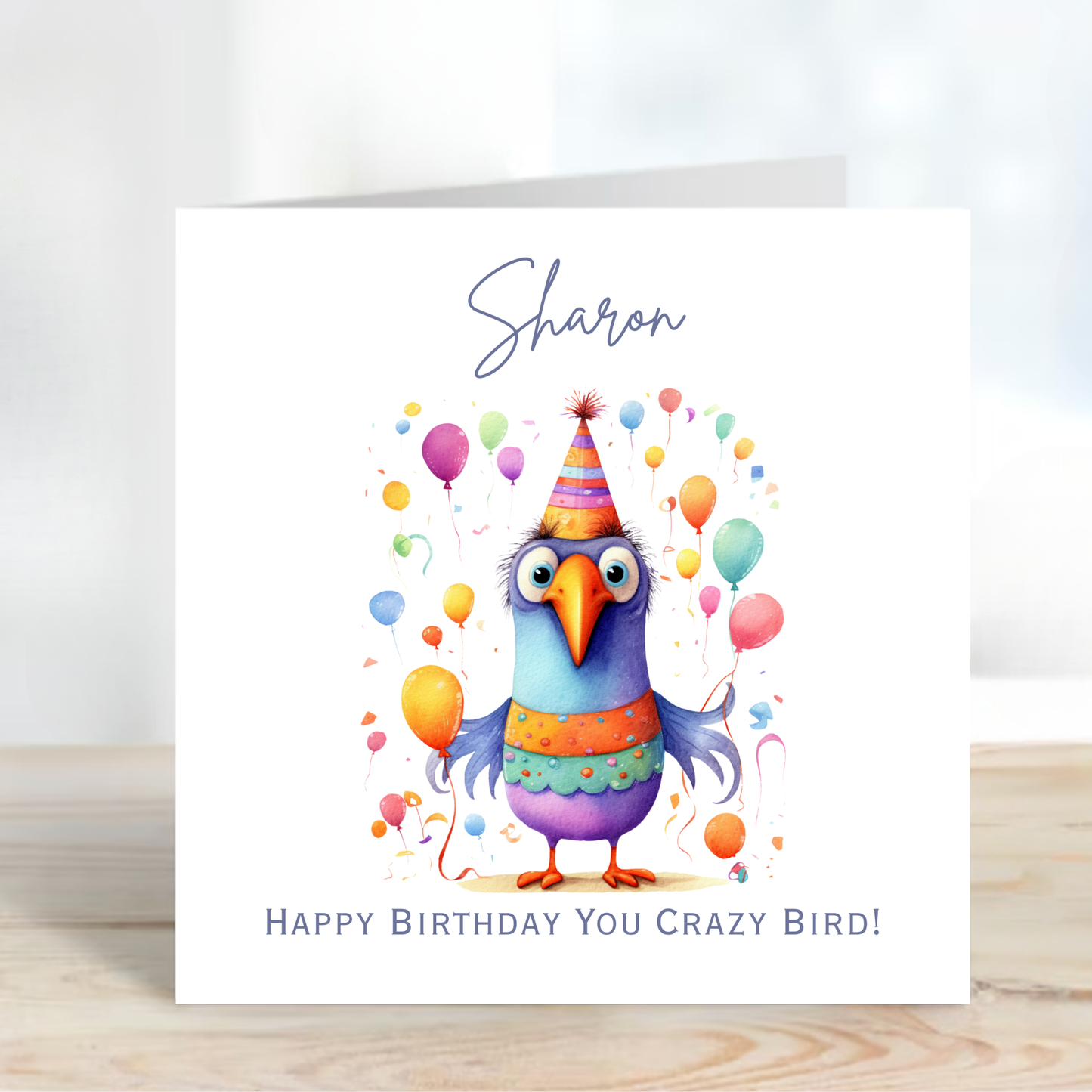 Crazy Bird Birthday Card - C550