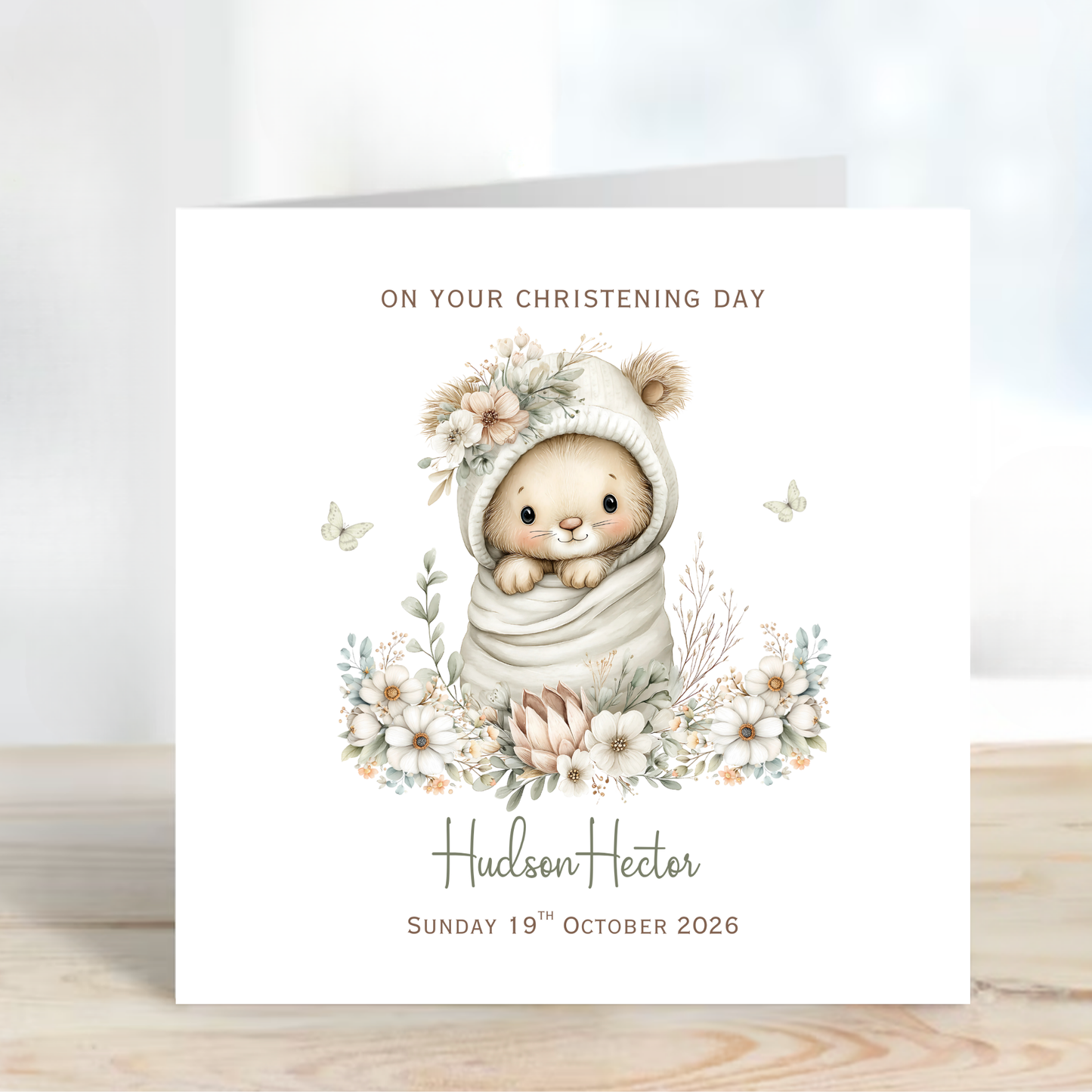 Christening or Baptism Neutral Cute Design - C851