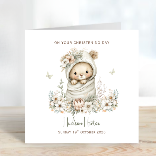 Christening or Baptism Neutral Cute Design - C851