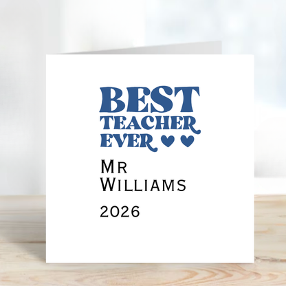 Teacher Thank you Card - C151