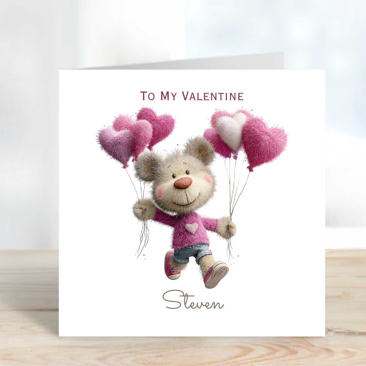 Valentine’s Day Card - Cute Teddy Design - C719
