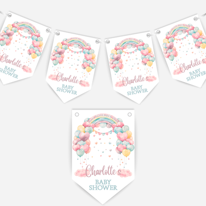 Baby Shower Rainbow Bunting - B235