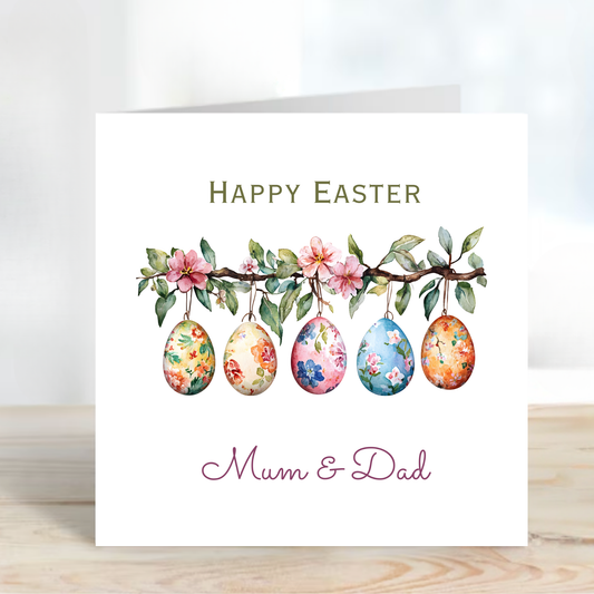 Easter Card With A Lovey Easter Egg Design - C836