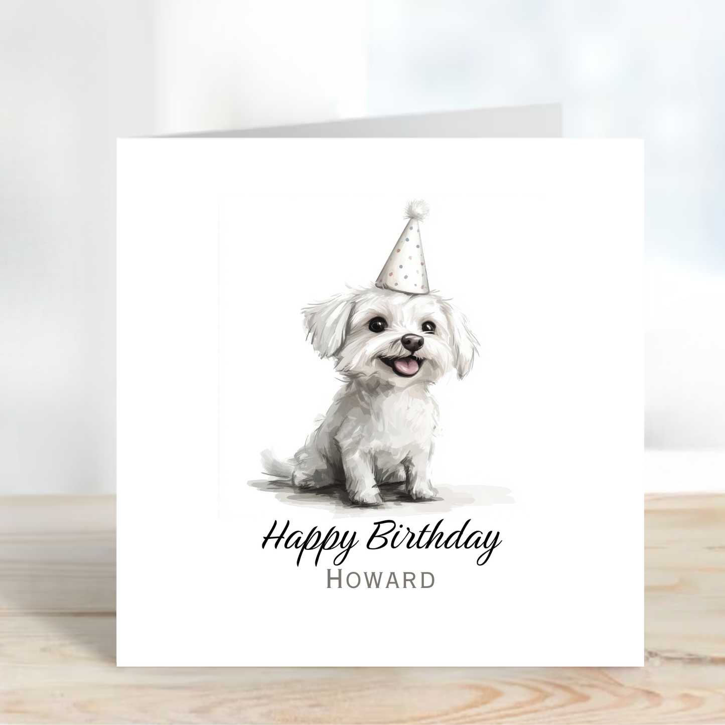 Cute Puppy Birthday Card - C534