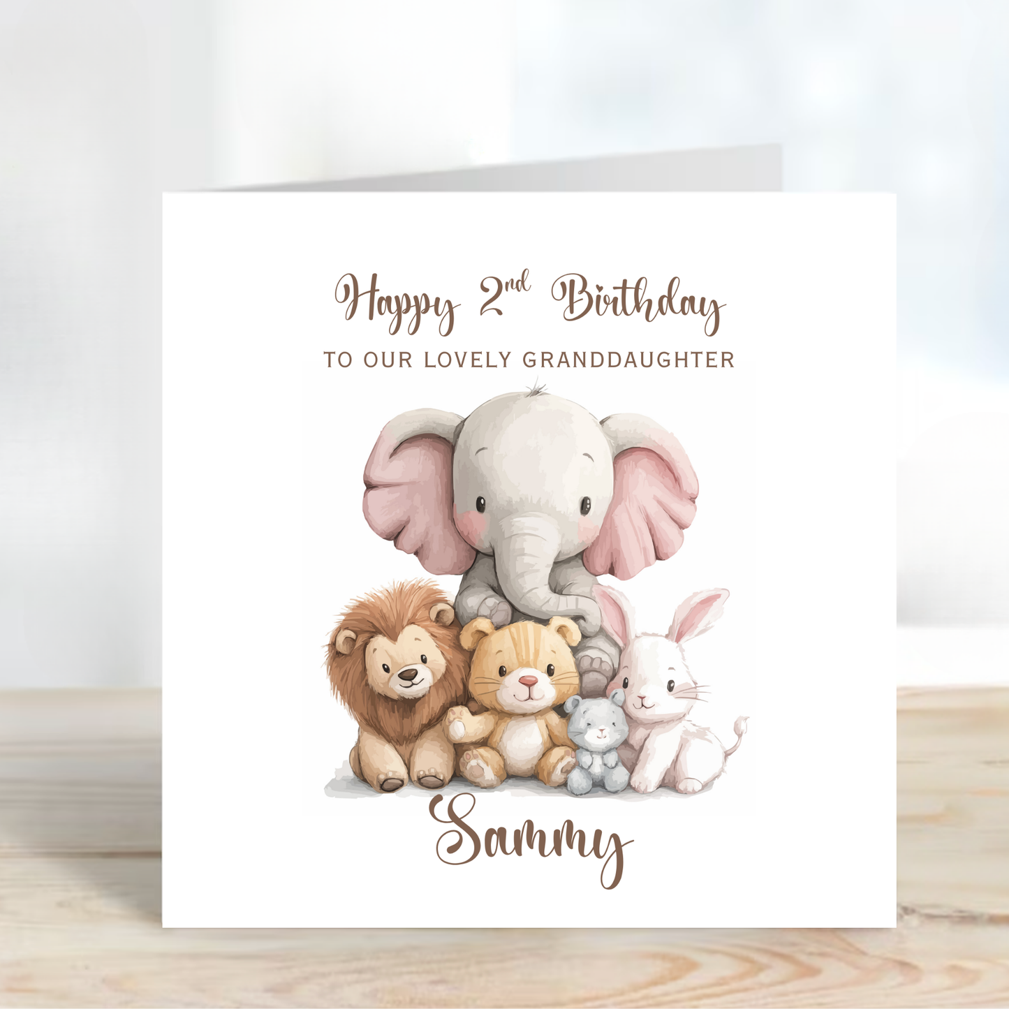 Cute Safari Animal Birthday Card - C542