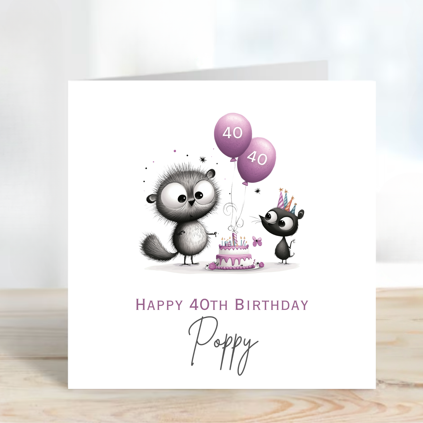 Quirky Animal Birthday Card - C562