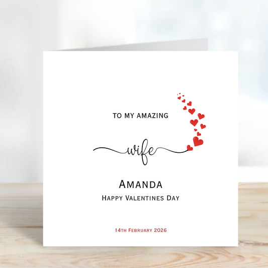 Valentine’s Day Elegant Card  - C706