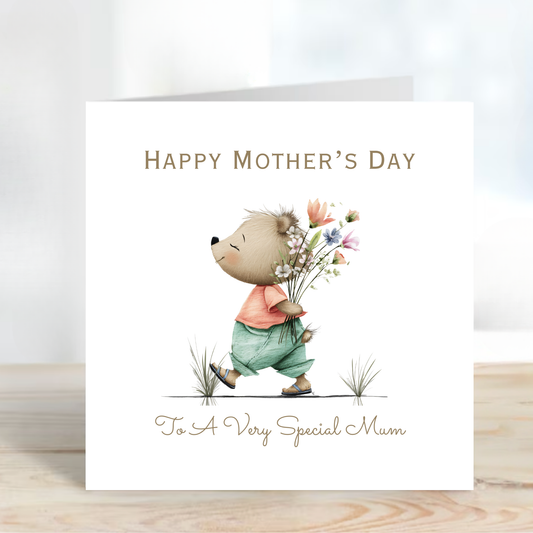 Mother's Day Card - Cute Teddy Design - C739