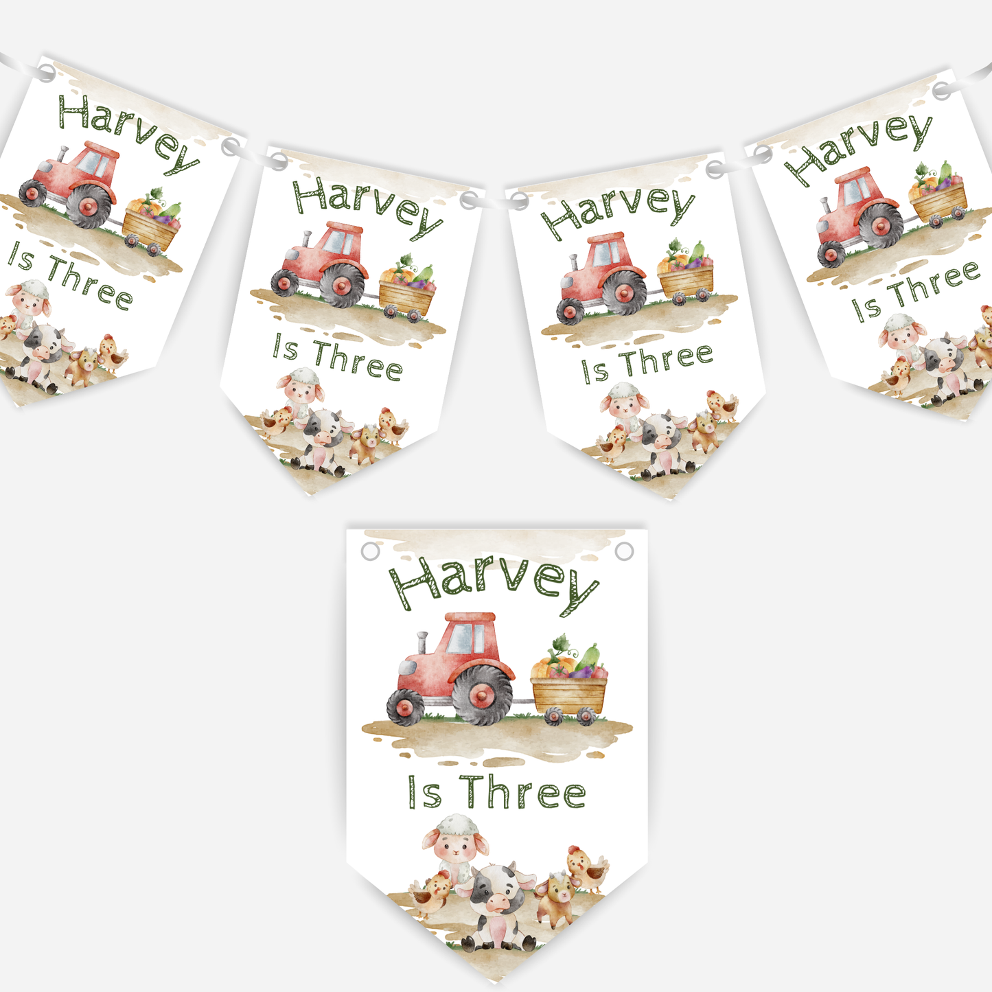 Farming Birthday Bunting - B149