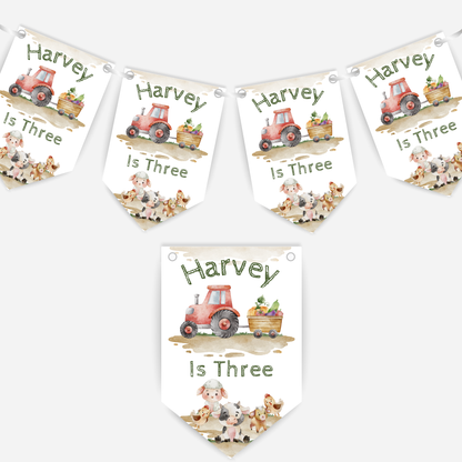 Farming Birthday Bunting - B149