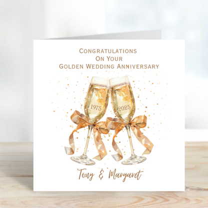 Golden Wedding Anniversary Card - C641