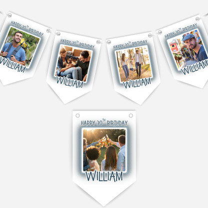Birthday Party Photo Bunting - B302