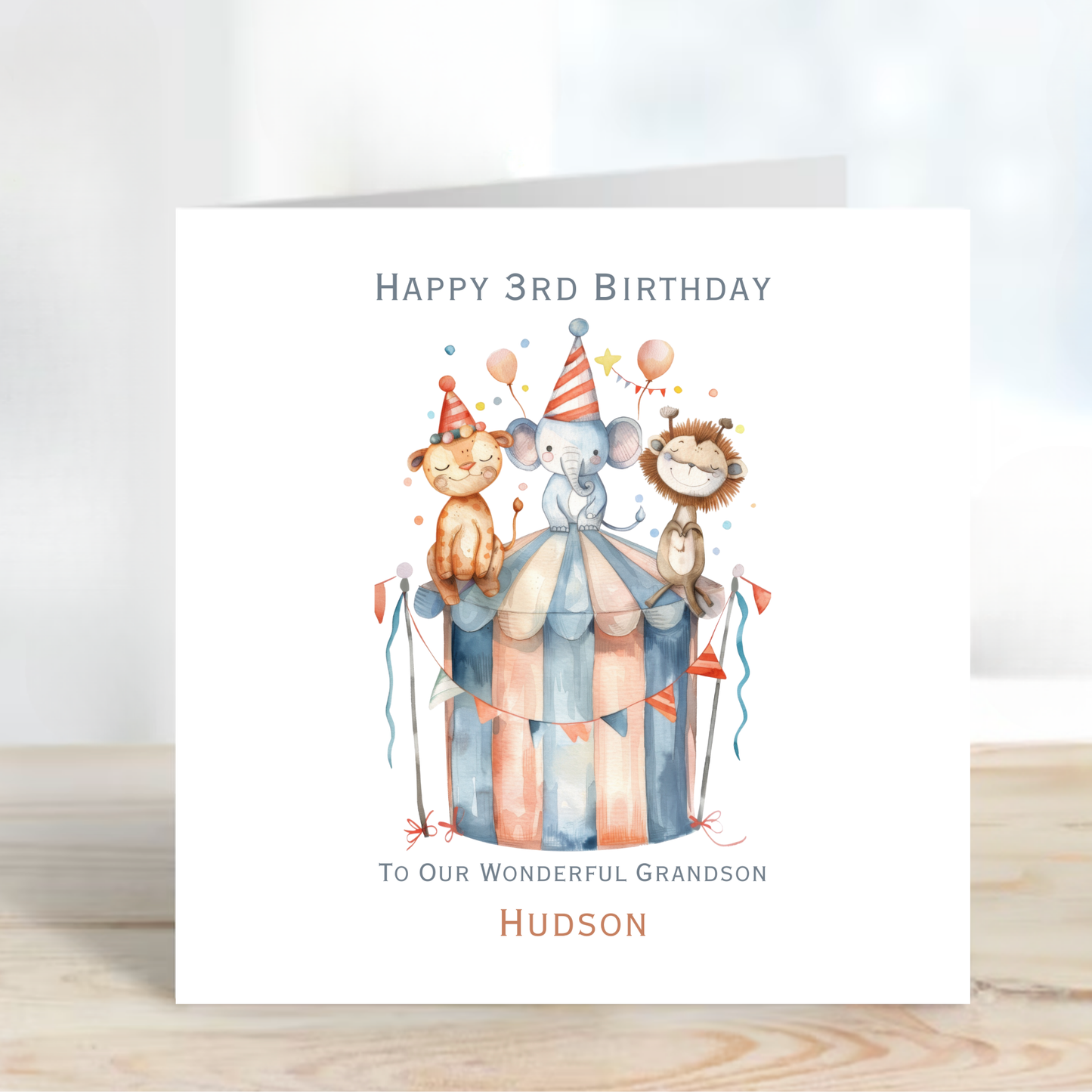 Circus Themed Birthday Card - C538