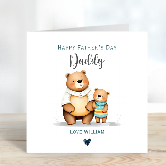 Father's Day Card - Cute Bear Design - C786