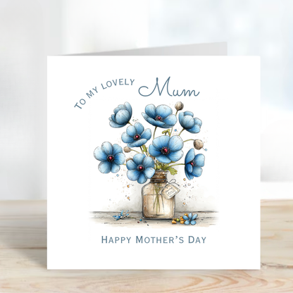 Mother's Day Card - Modern Flower Design - C742