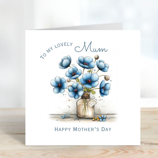 Mother's Day Card - Modern Flower Design - C742