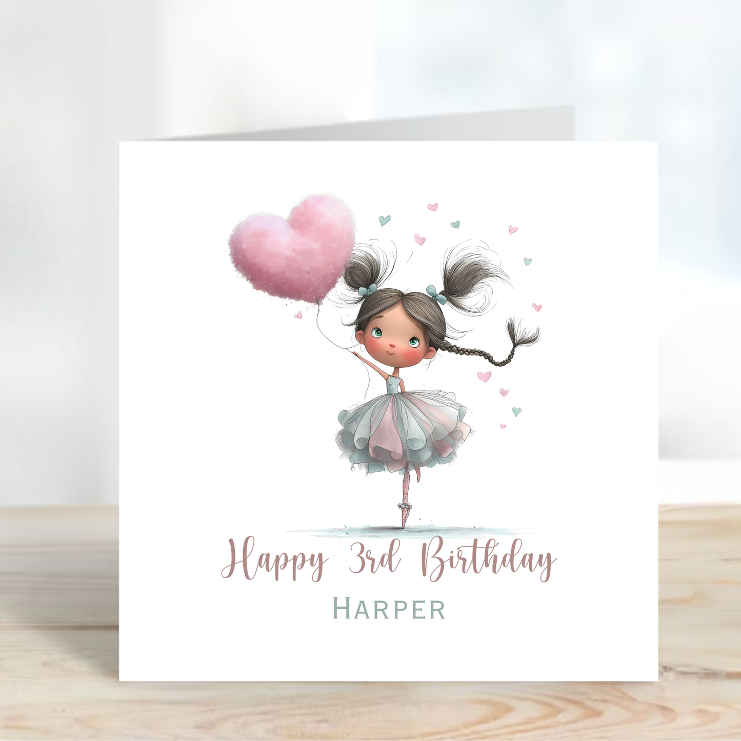 Cute Ballerina Birthday Card - C847