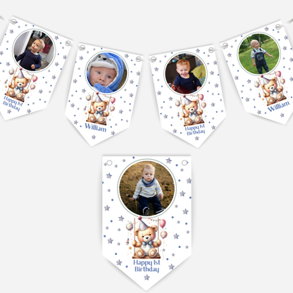 Personalised Any Age Photo Bunting - B193