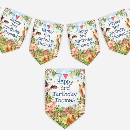 Farming Birthday Party Bunting - B331