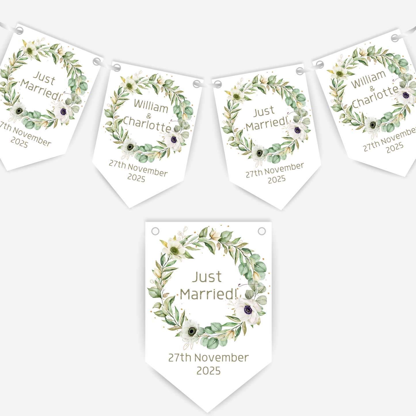 Engagement or Wedding Bunting - B166