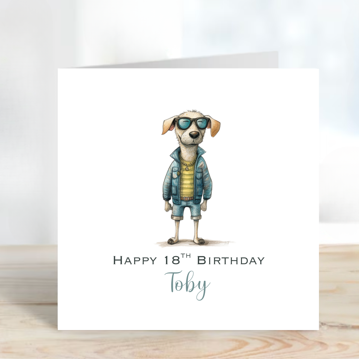 Cool Dog Birthday Card - C646