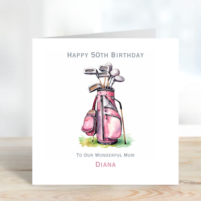 Golf Theme Birthday Card - C617