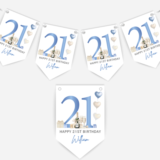 21st Or Any Age Birthday Bunting - B271