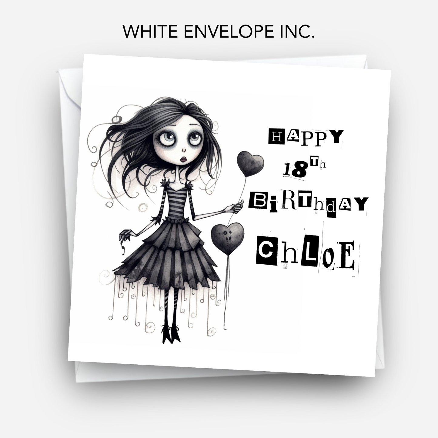 Alternative Gothic Style Birthday Card - C650