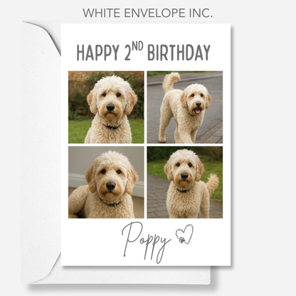 Pet Celebration Birthday Photo Card - PC18