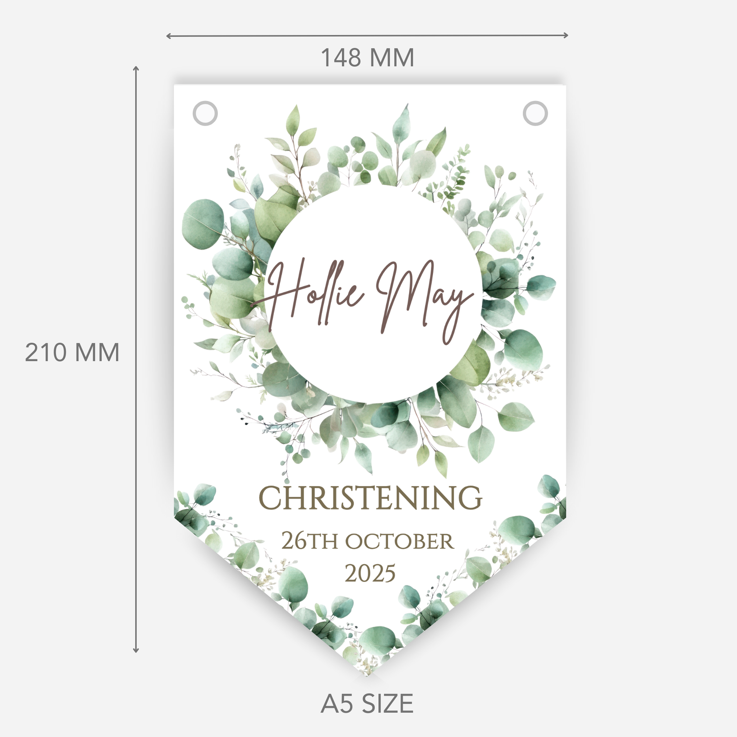 Christening or Baptism Elegant Bunting - B122