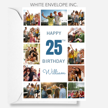 Photo Collage - 12 Photo Memories Card - PC32