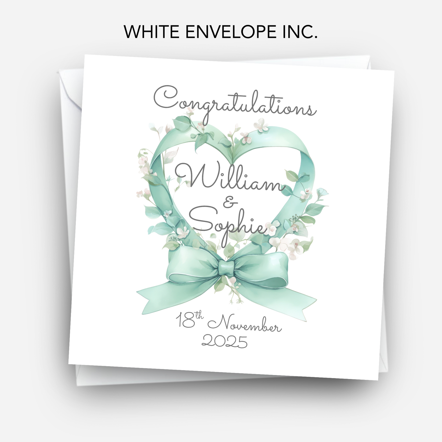 Heart Shaped flower Card - C635