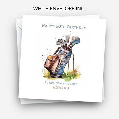 Golfing Birthday Card - C624