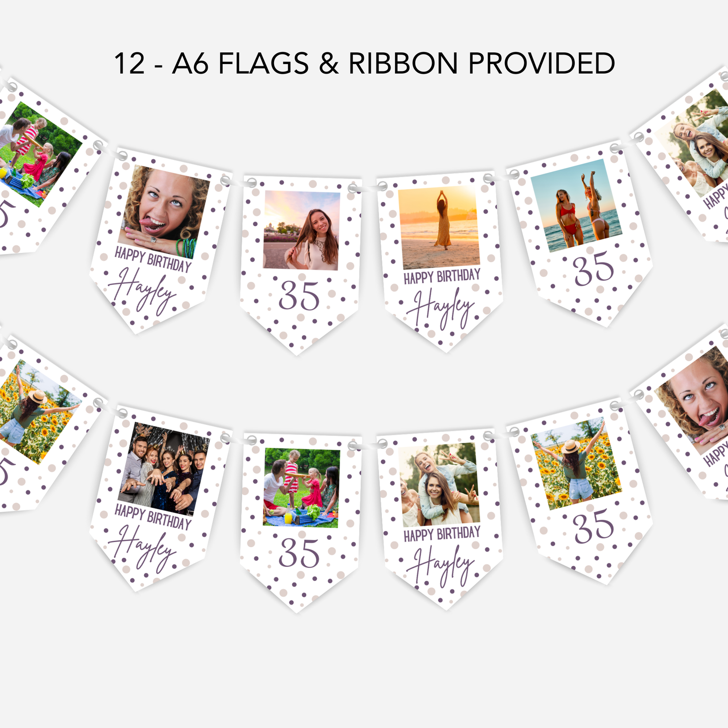 Photo Birthday Smaller Bunting - S129