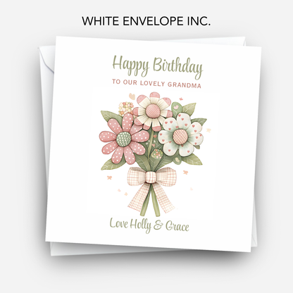 Flower Bouquet Birthday Card - C601