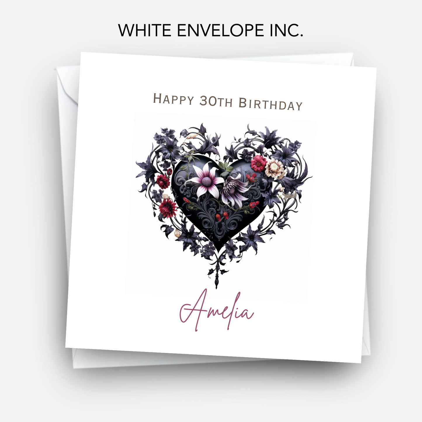 Alternative Gothic Style Black Heart - C581