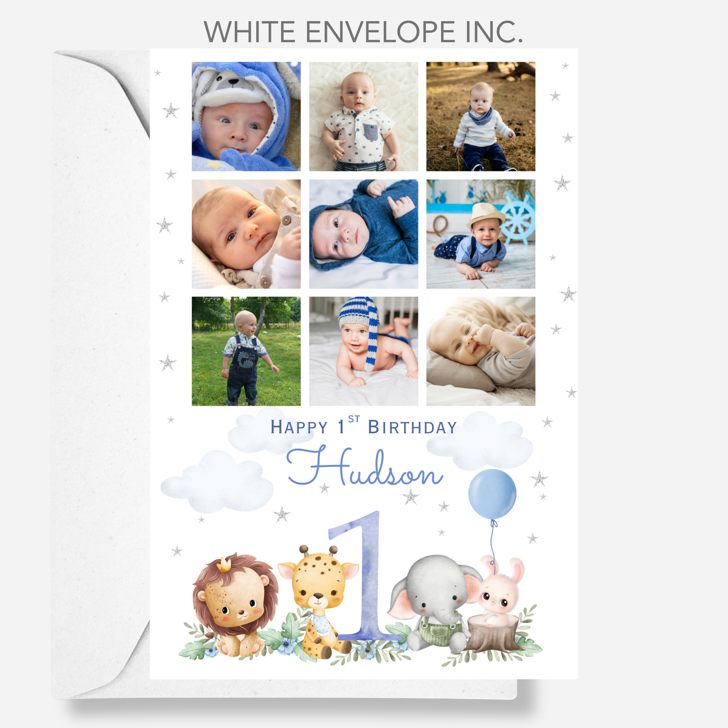 First Birthday Photo Collage Card - PC46