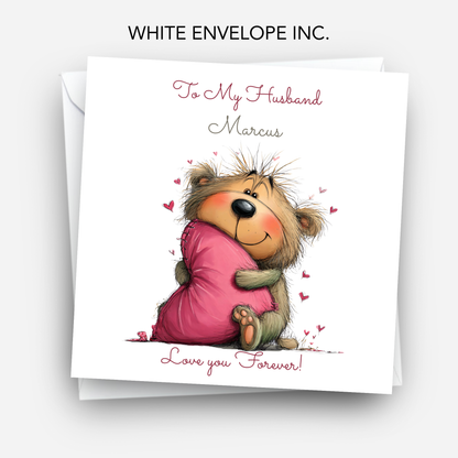 Valentine’s Day Card - Cute Teddy Design - C701
