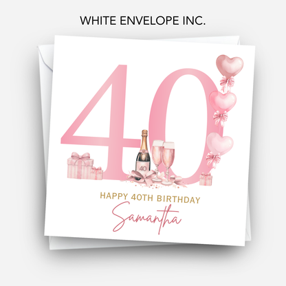 40th Birthday Card - C855