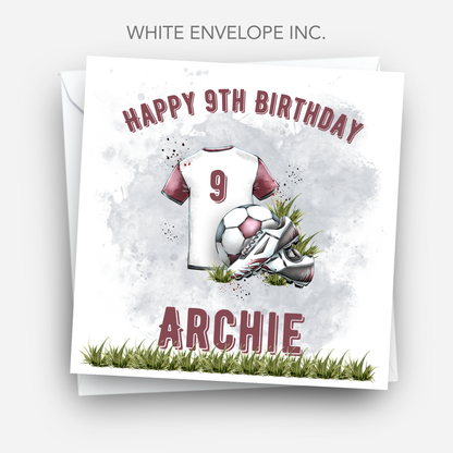 Football Themed Birthday Card - C507