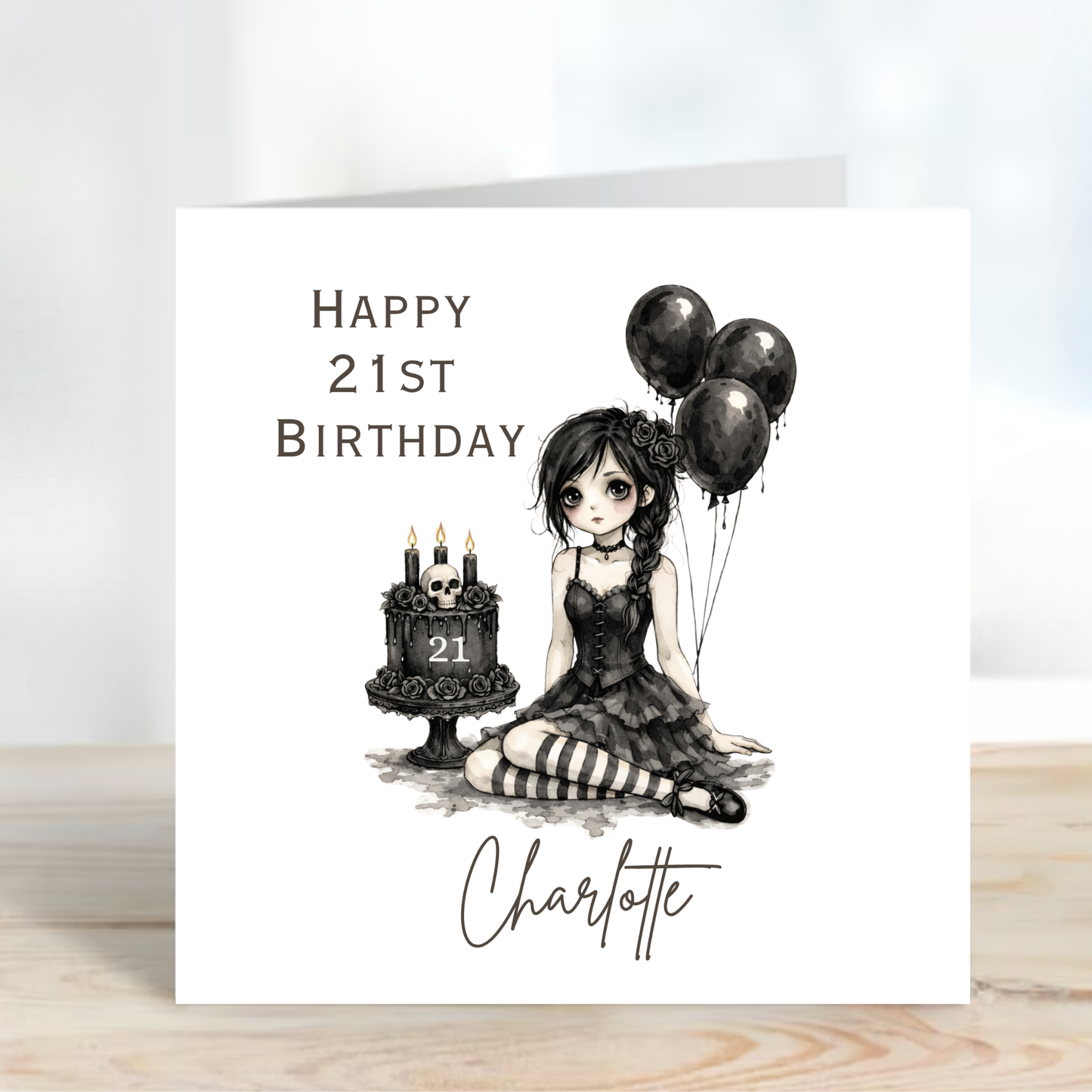 Alternative Gothic Style Birthday Card For Any Age - C867