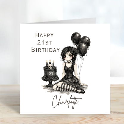 Alternative Gothic Style Birthday Card For Any Age - C867