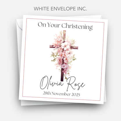 Christening & Baptism Personalised Card - C516