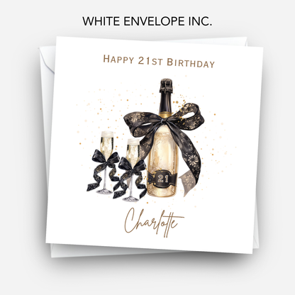 Bottle of Fizz Birthday Card - C672
