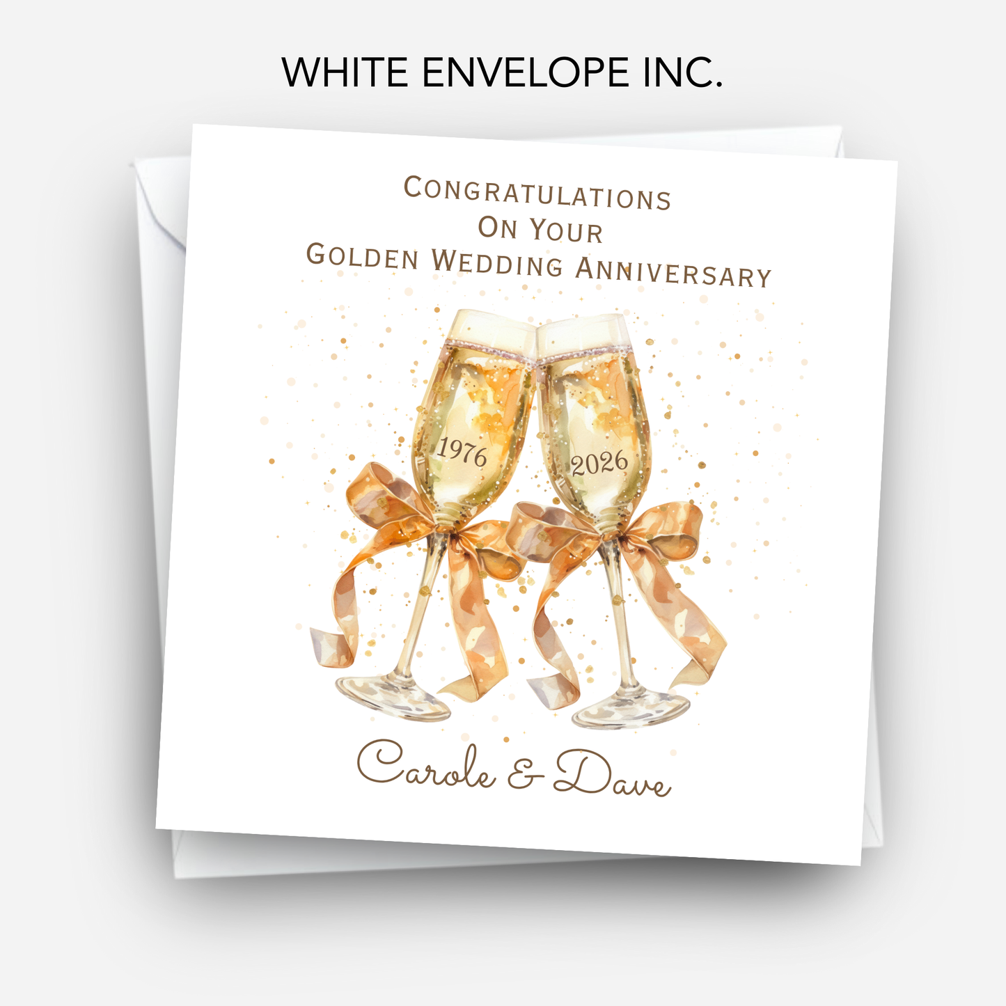 Golden Wedding Anniversary Card - C641