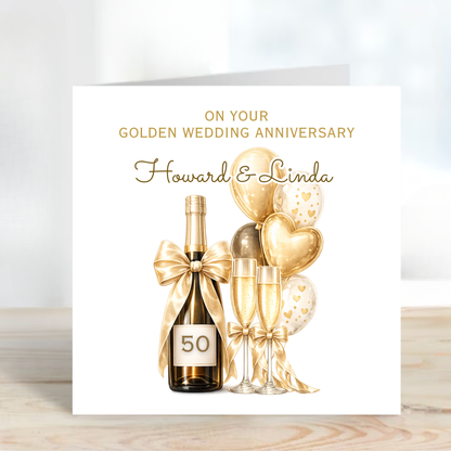 Golden Wedding Anniversary Card - C874