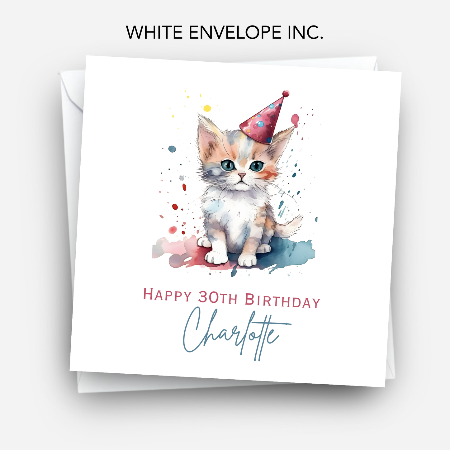 Cute Cat Birthday Card - C552