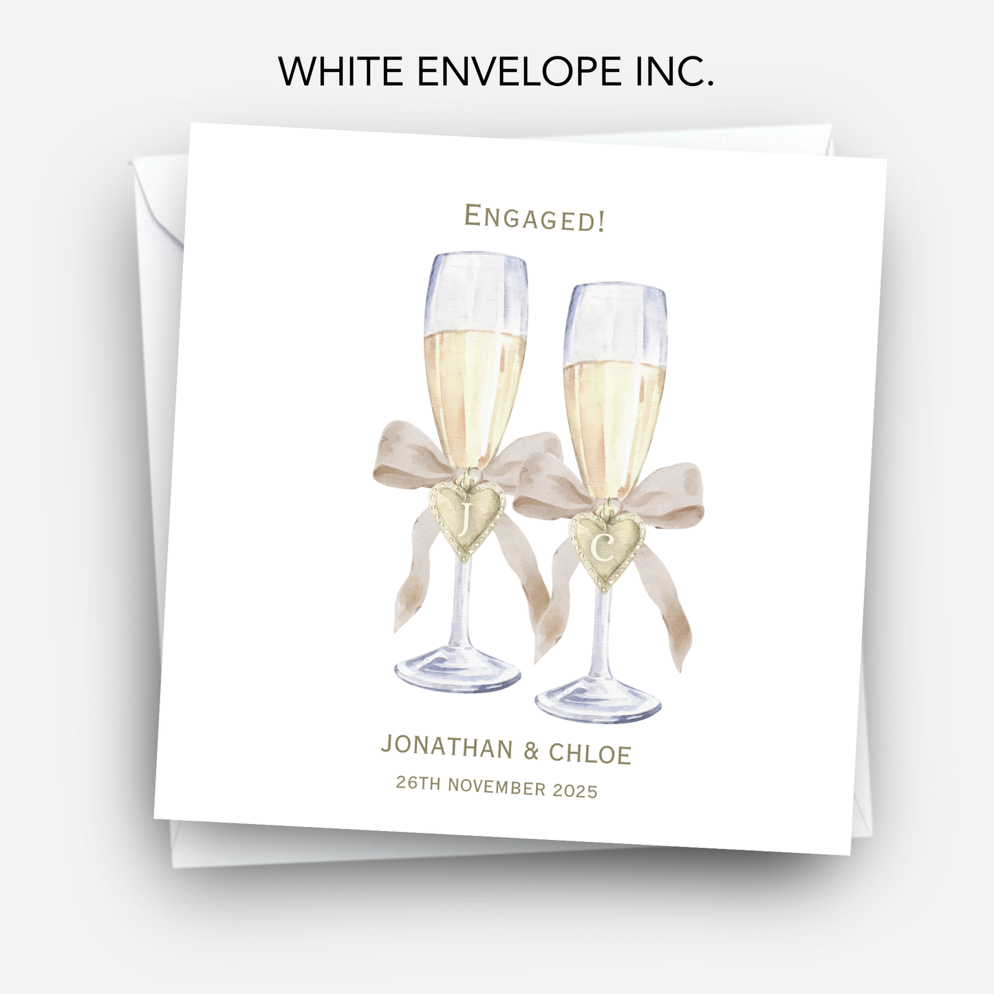 Champagne Glasses Card - C674
